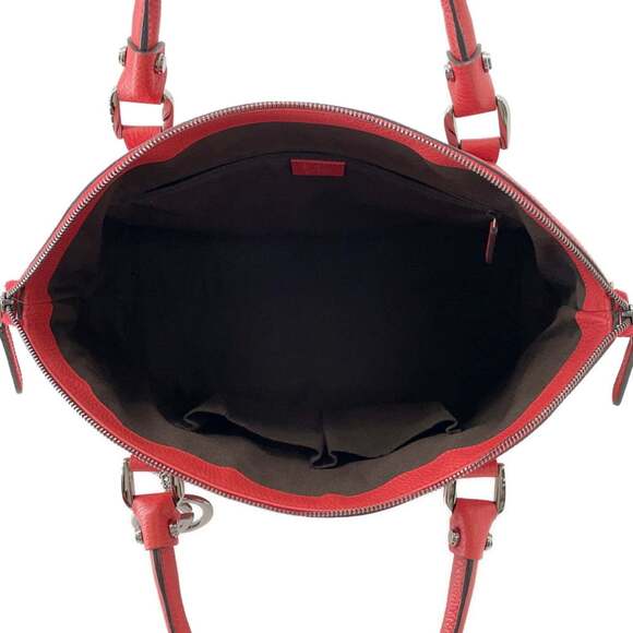 GUCCI Authentic Brown Leather Shoulder Bag - Picture 6 of 16